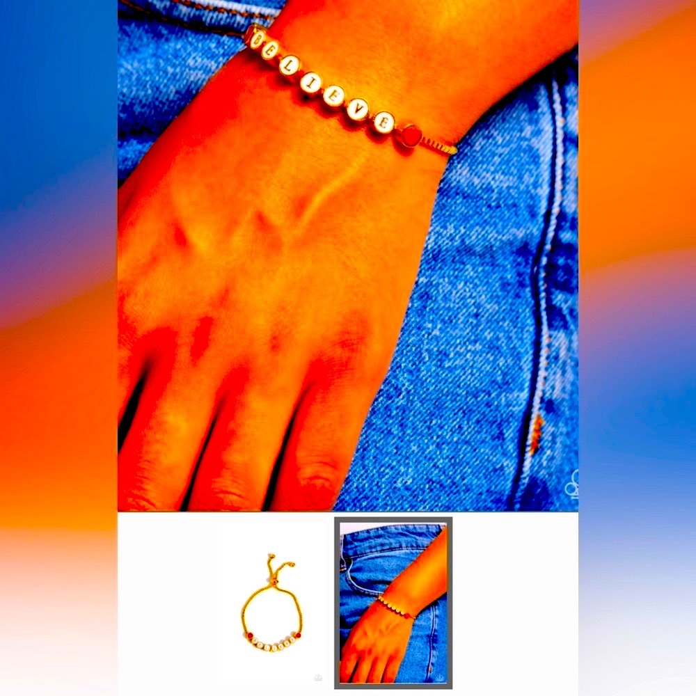 ❤️🙏❤️ “I CANT BELIEVE IT!” GOLD SLIDE BRACELET ~ PAPARAZZI❗️❤️🙏❤️ - Picture 3 of 4